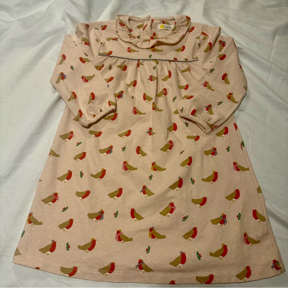 Baby Boden Holiday Robin Dress 3/4